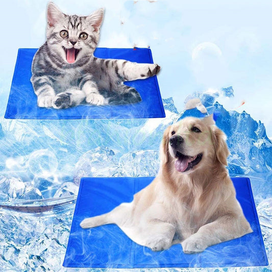 Pet Ice Pad Gel Cooling Ice Pad Summer Pet Pad Dog Mat - Furry Babiez 