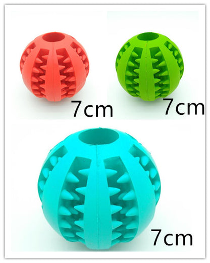 Pet Slow Feeder Dog Toy Cute Funny Rubber Dog Ball Toy - Furry Babiez 
