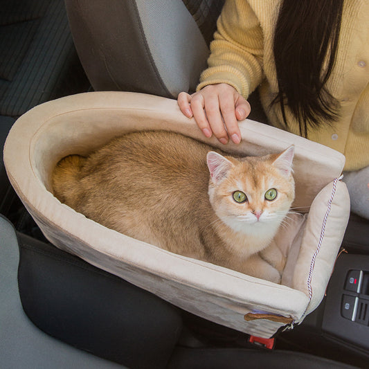 Car Safety Cat Dog Bed Travel Central Control Pet Seat Transport Dog Carrier - Furry Babiez 