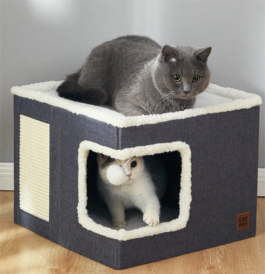 Cloth Cube Cat Nest Foldable - Furry Babiez 