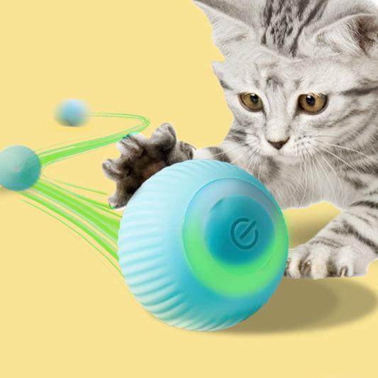 USB Rechargeable Gravity Electric Rolling Ball Electric Cat Toy - Furry Babiez 